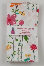 Fat Quarter - 921 Flowers - Pink